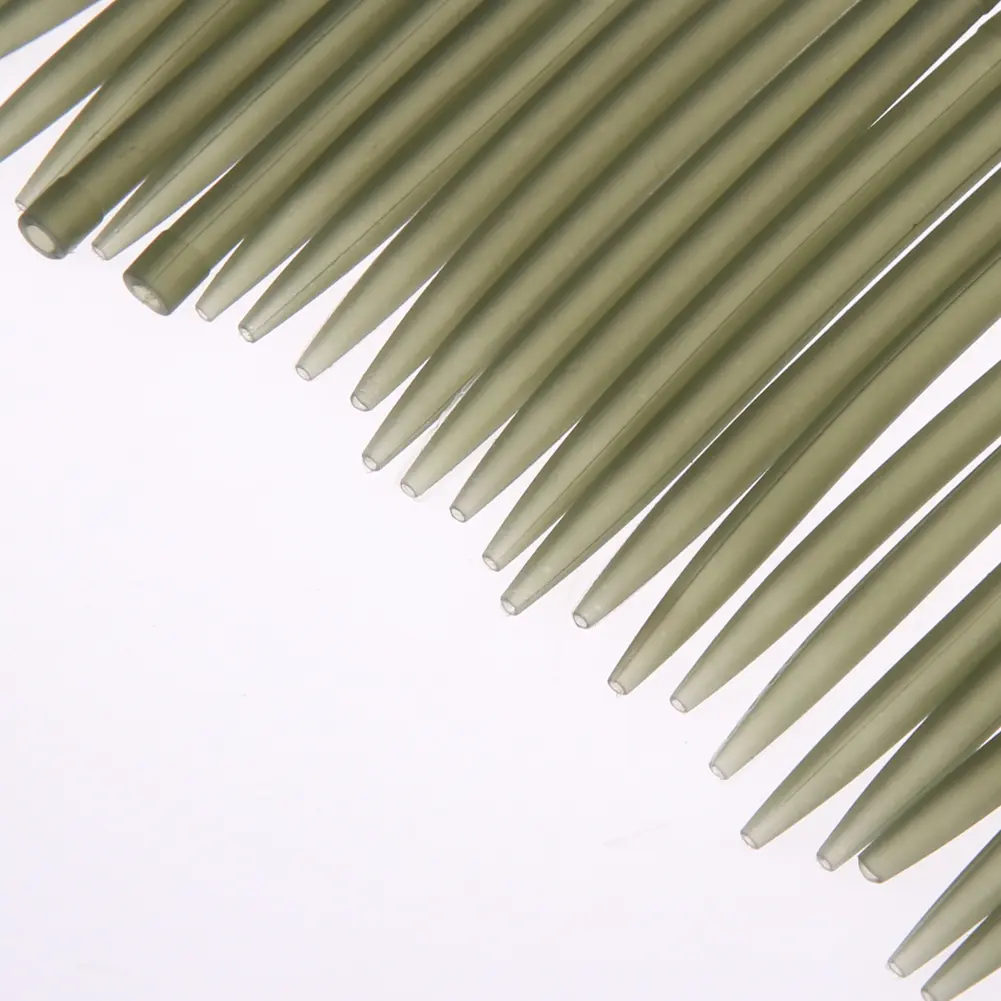 30Pcs Fishing Rubber Tubes 5.3cm Terminal Carp Fishing Sleeves Lightweight Carp Fishing Tube Sleeves Fishing Tackles