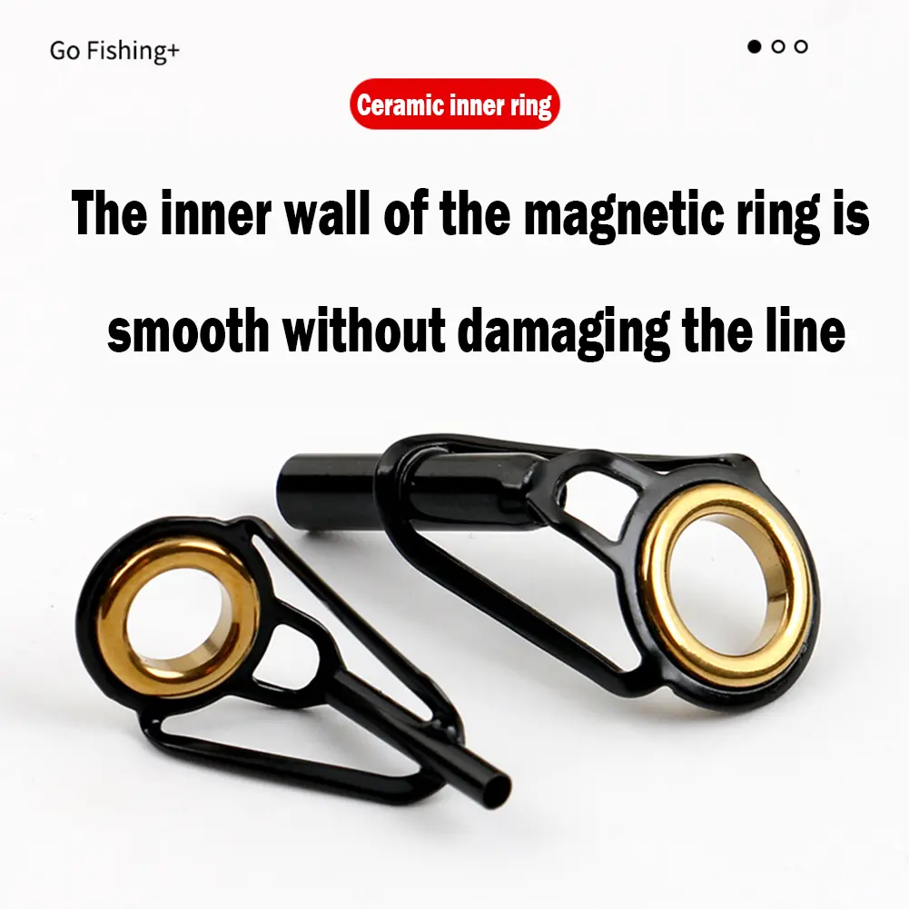 Fishing Rod Guides Tips Top Stainless Steel Building Repair Eye Rings Kit Saltwater Freshwater Fishing Tool Gear