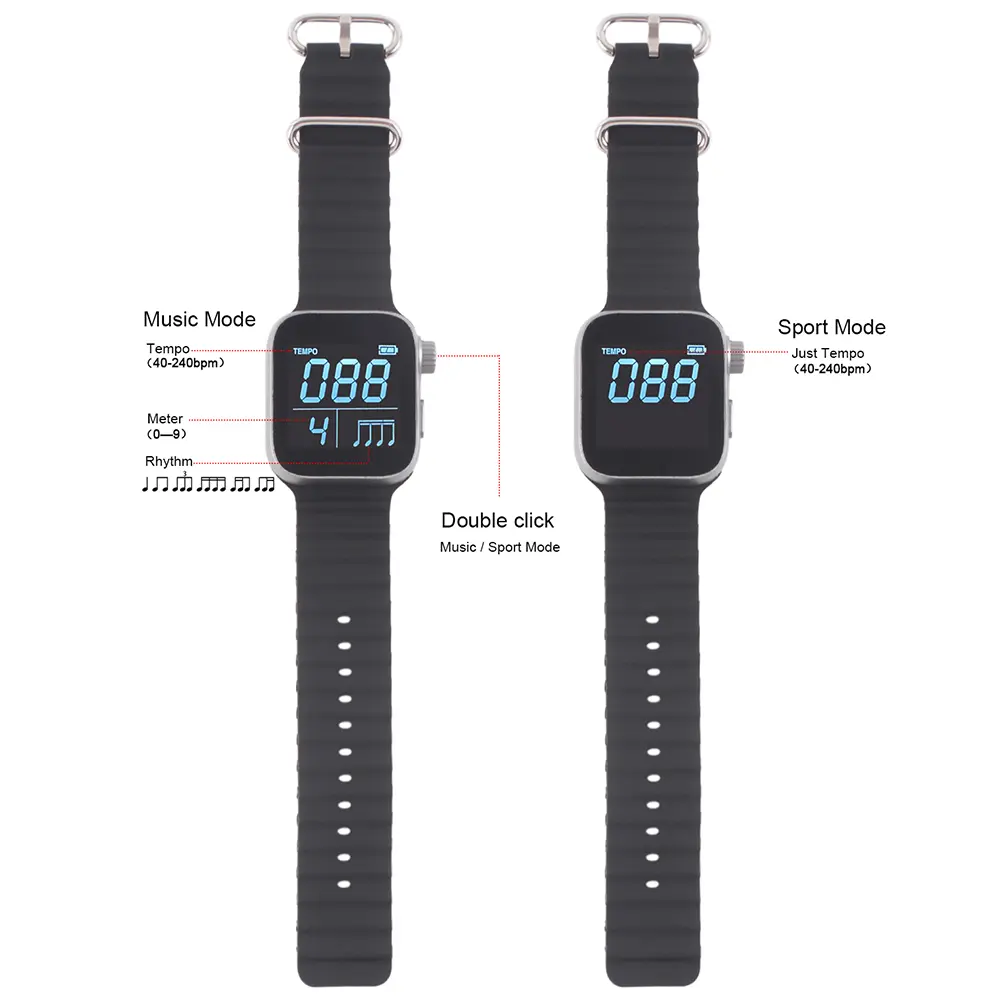 Wearable Metronome Smart Metronome Multi-Function Music Instruments Metronome Metronome Watch for All Instruments