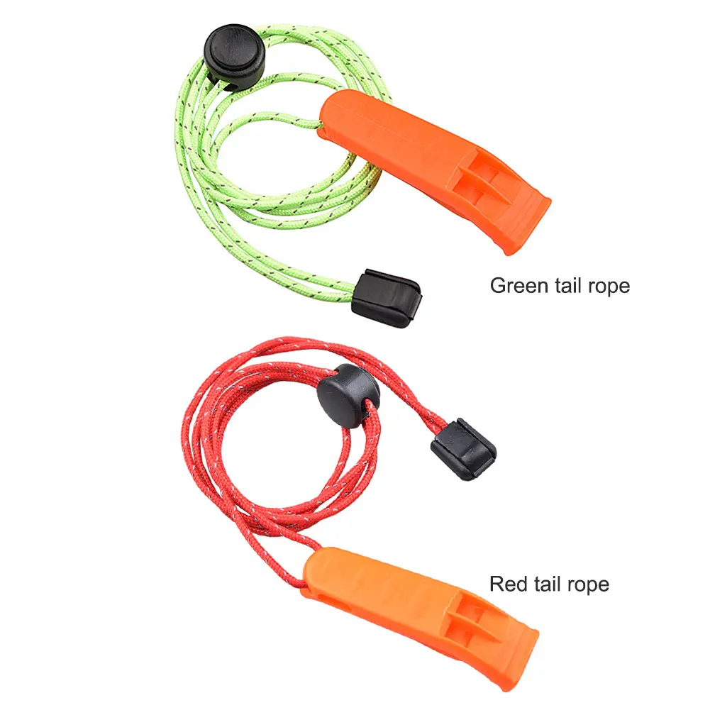 Multi-function Outdoor Camp Hiking Whistle with Lanyard Survival Emergency Tools