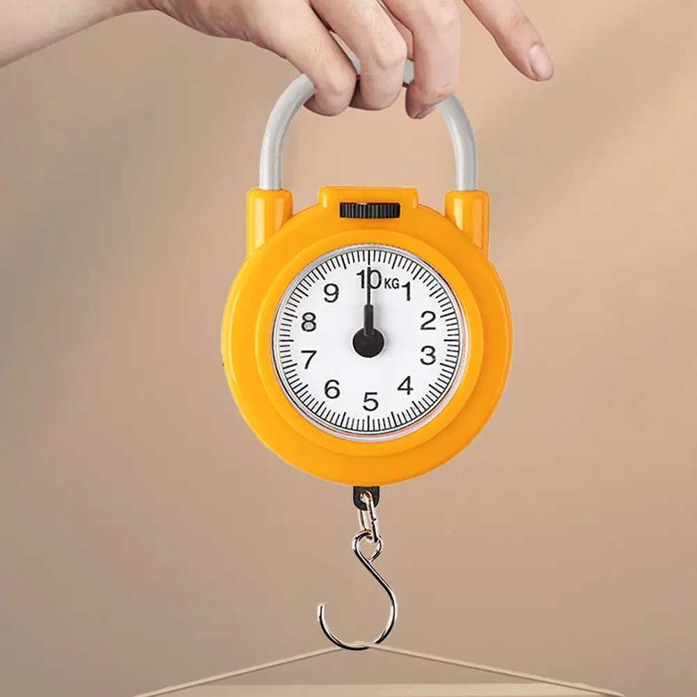 10KG Digital Spring Scale 0.1KG Fishing Scale Portable Travel Luggage Weighing Scale Handle with Hook Outdoor Fishing Tools