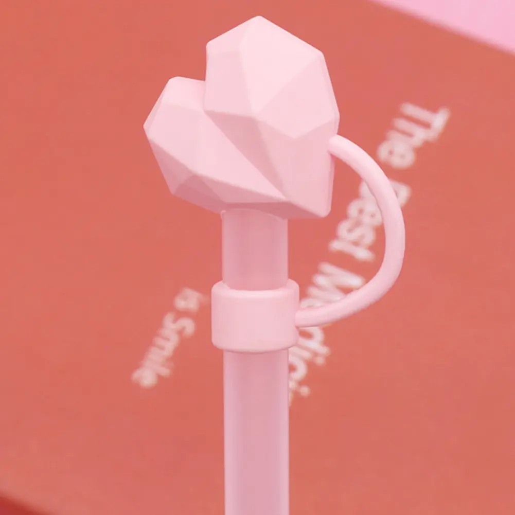 PVC Diamond Straw Tips Protectors Reusable Cute Diamond Straw Caps Dust-Proof Diamond Straw Toppers for Stanley 30&40 Oz Tumbler