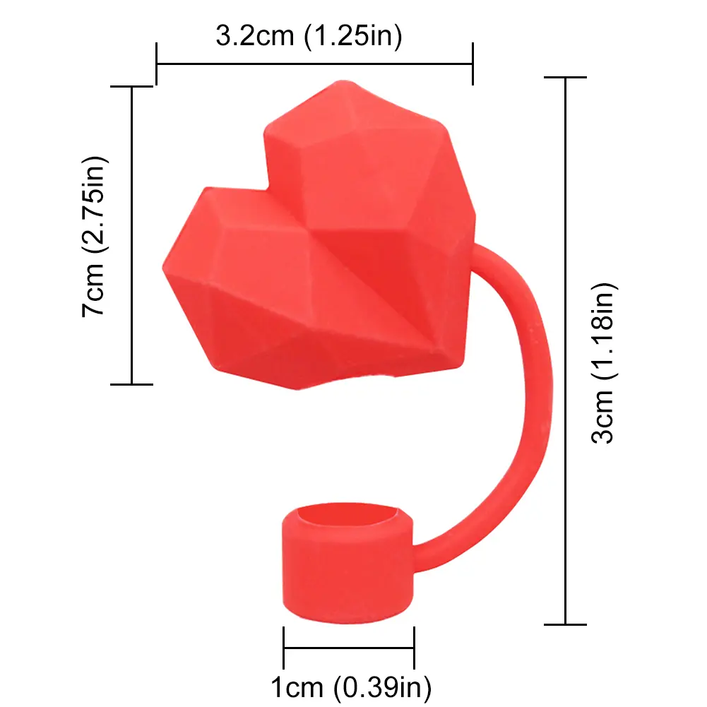 PVC Diamond Straw Tips Protectors Reusable Cute Diamond Straw Caps Dust-Proof Diamond Straw Toppers for Stanley 30&40 Oz Tumbler