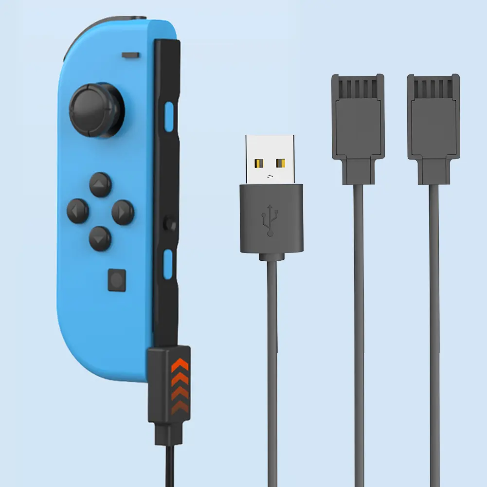 USB Charger Cable for Joycon Controller 2.5M Portable Charger Cable Travel Charging Cables for Switch Controller Charger