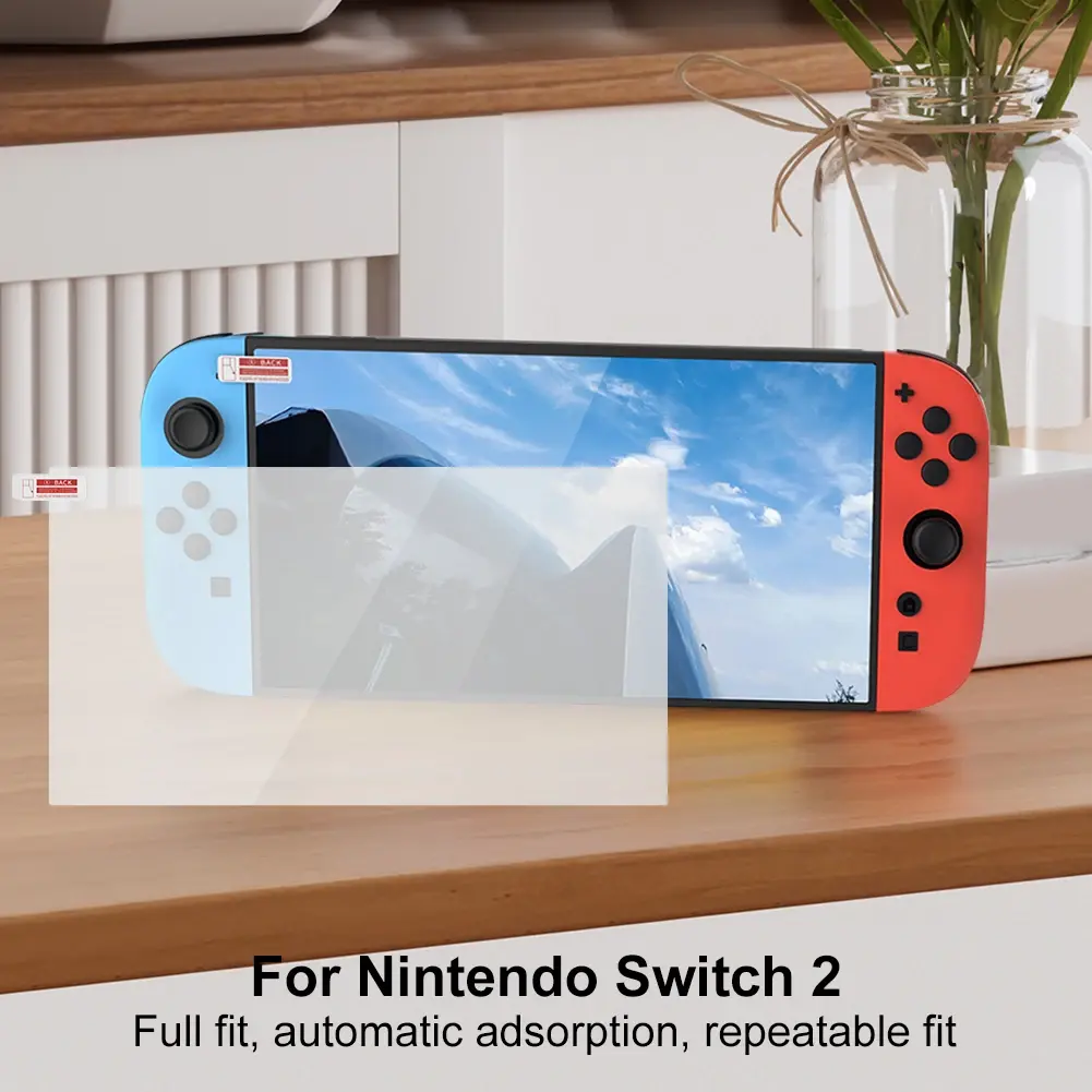 2 PCS Game Console Screen Protector Film Anti-Scratch Tempered Glass HD Ultra-Clear for Nintendo for Switch 2 Game Accessories