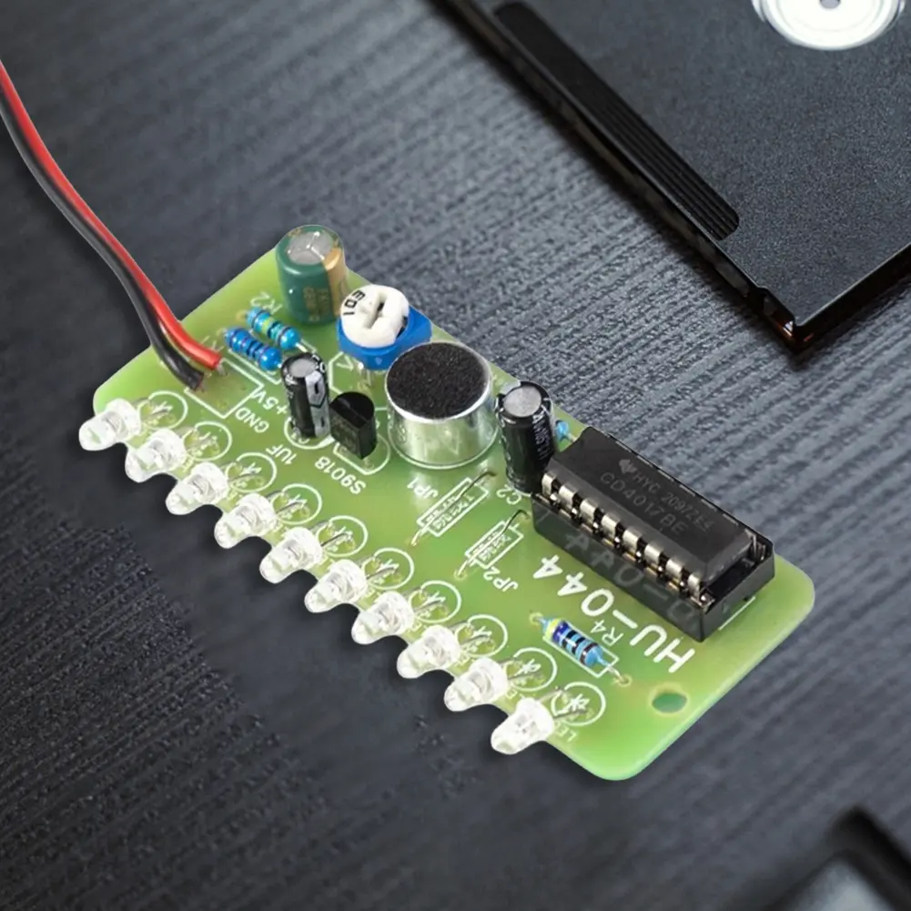 Voice Activated LED Water Light Kit CD4017 Lantern Control Module Fun Electronic Production Teaching Training Module