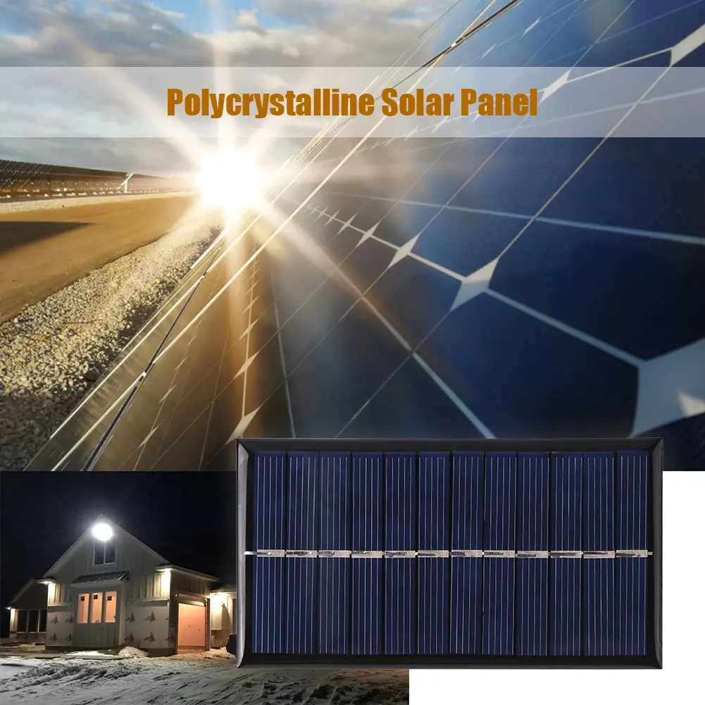 6V 1W Mini Solar Panel Solar Cells DIY for Low-power Electrical Appliance Light Cell Phone Toys Charger