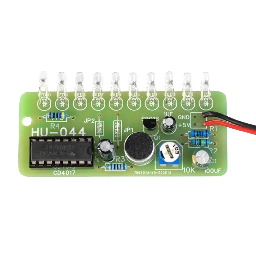 Voice Activated LED Water Light Kit CD4017 Lantern Control Module Fun Electronic Production Teaching Training Module