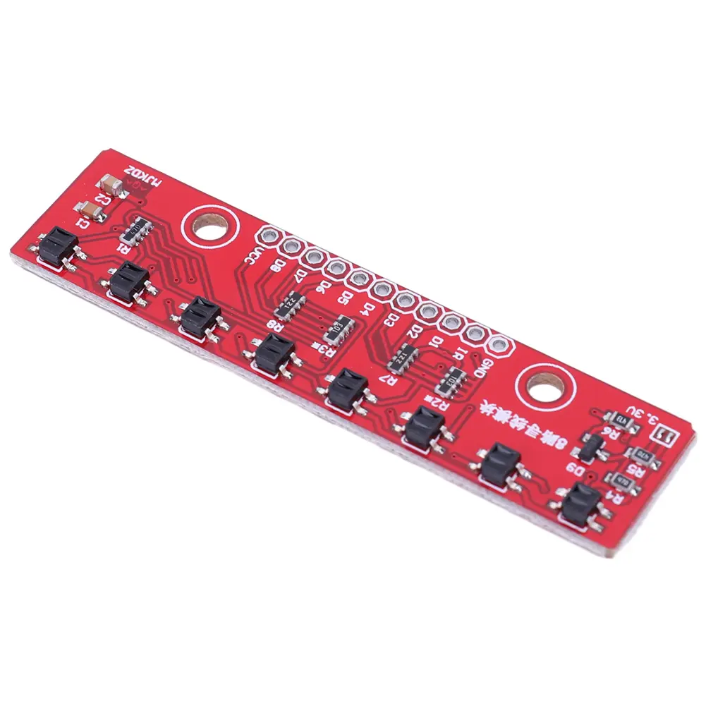 3.3V-5V Hunt Module 8 Channel 8Bit Detector Hunt Board PCB Infrared Detection Sensor Module Board for Laboratories