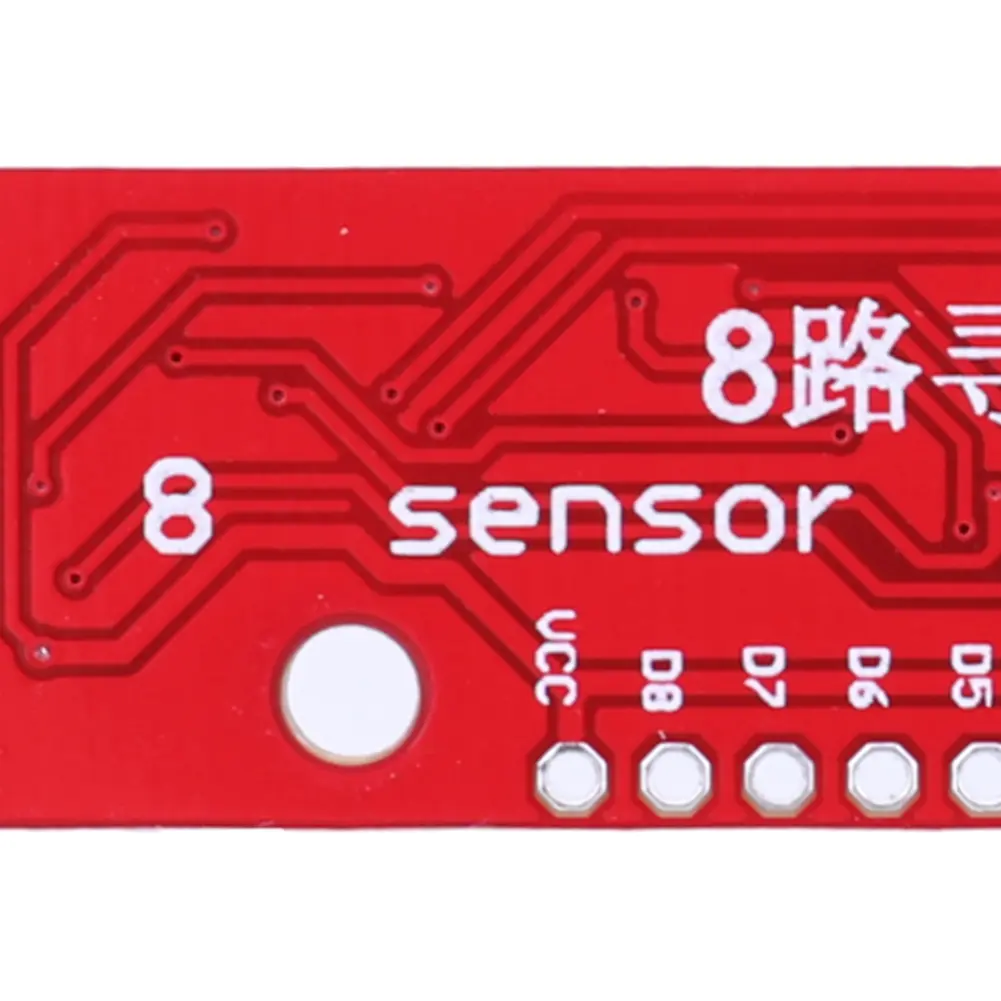 3.3V-5V Hunt Module 8 Channel 8Bit Detector Hunt Board PCB Infrared Detection Sensor Module Board for Laboratories