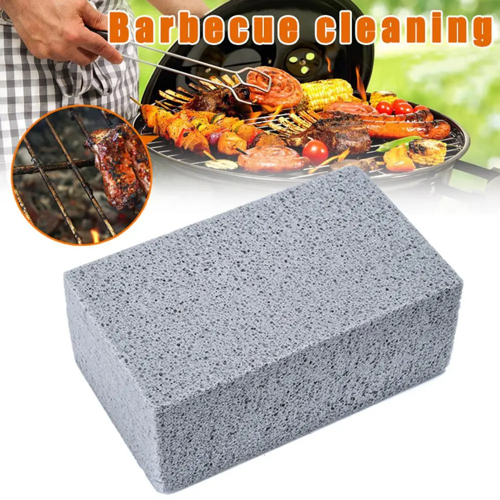 1PCS Pumice Stone Barbecue Mesh Griddle Cleaning Brush Outdoor Grill Brick BBQ Brush