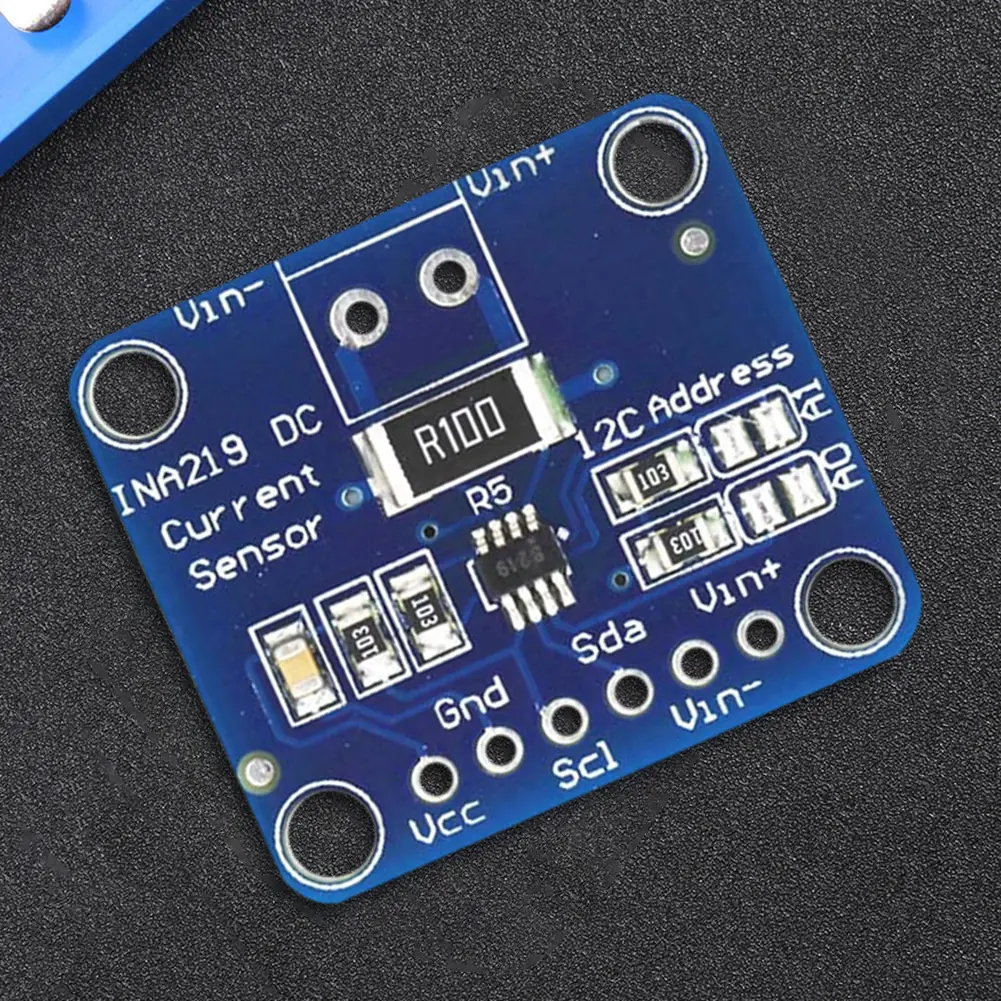 MCU-219 INA219 Bi-directional Current Sensor Breakout Module DIY 3V-5V Power Monitoring Sensor Module High-precision