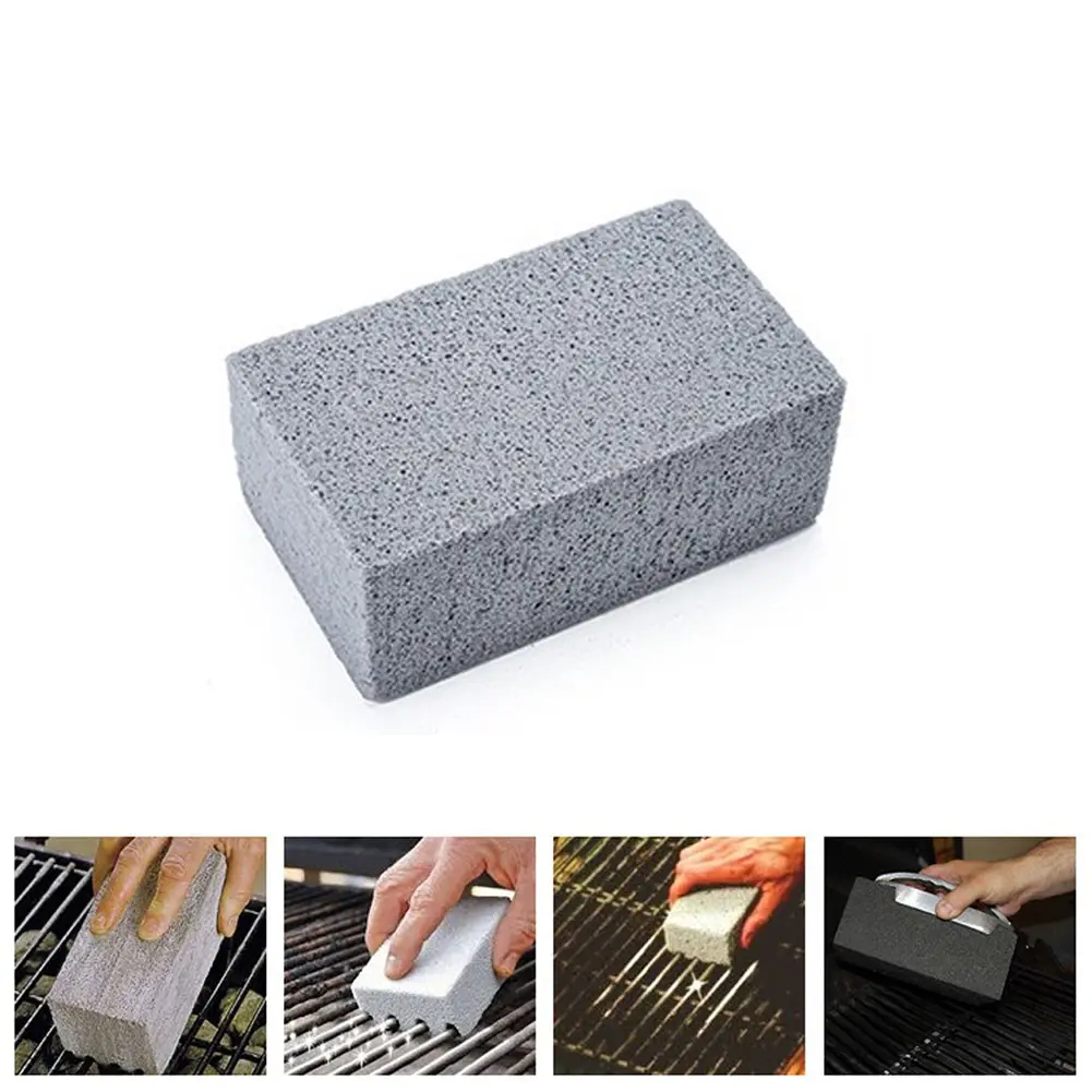 1PCS Pumice Stone Barbecue Mesh Griddle Cleaning Brush Outdoor Grill Brick BBQ Brush