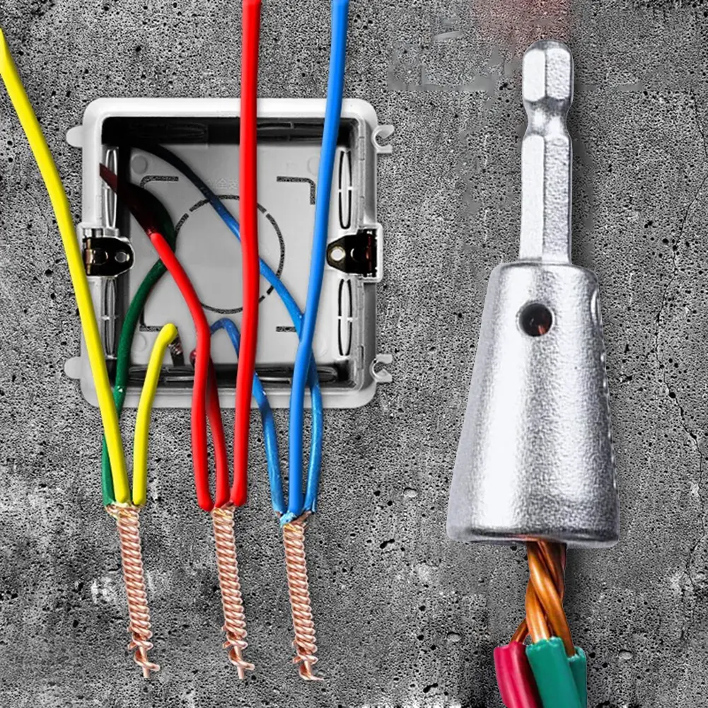 1PCS Electrician Quickly Wire Twister Twisted Twist Cable Device Electrical Cable Twister for Electrical Power Drill Drivers