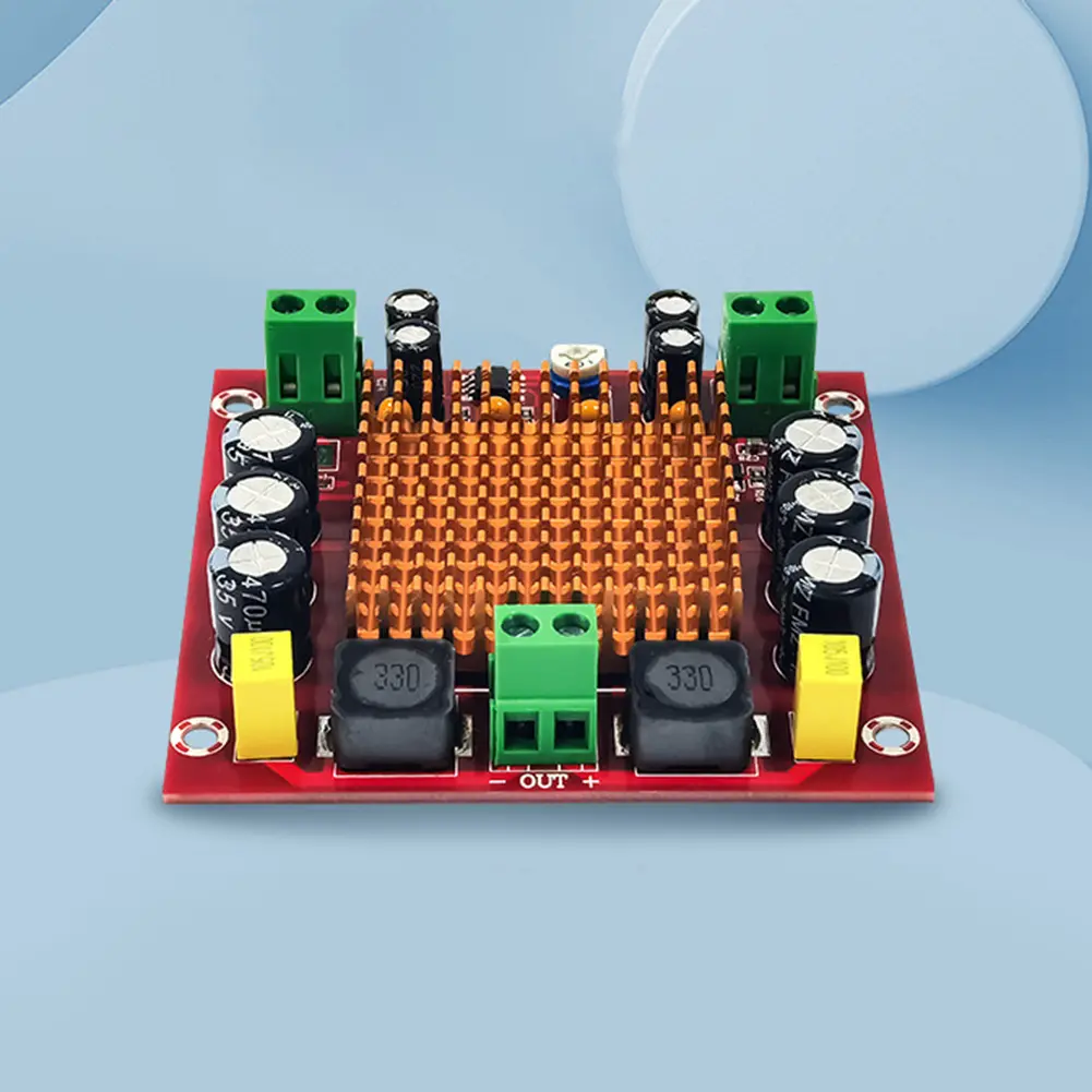 XH-M544 Digital Audio Amplifier Board Mono TPA3116DA Digital Power Supply Audio Amplifier 150W High-power DC 12-26V Radiator