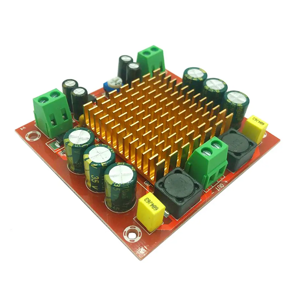 XH-M544 Digital Audio Amplifier Board Mono TPA3116DA Digital Power Supply Audio Amplifier 150W High-power DC 12-26V Radiator