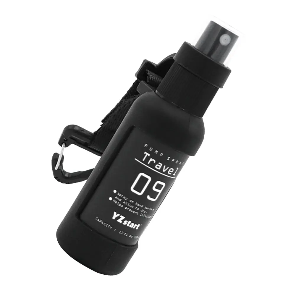 50ml Travel Bottle Leak Proof Refillable Spray Bottle Portable Sprayer with Tactical Hook Strap for Outdoor Camping for Liquid