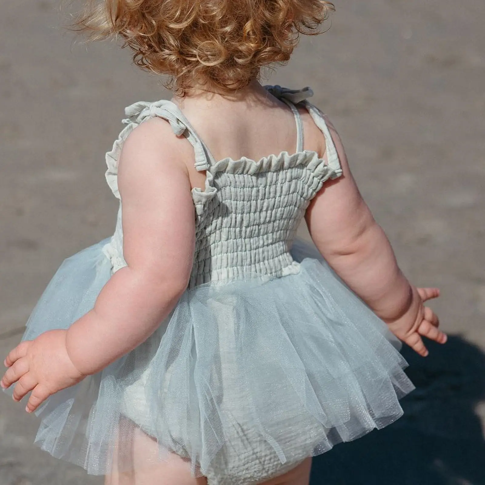 ma&baby 0-18M Baby Girl Romper Newborn Infant Toddler GIrl Tulle Ruffle Jumpsuit Princess Birthday Party Holiday Clothes Sunsuit