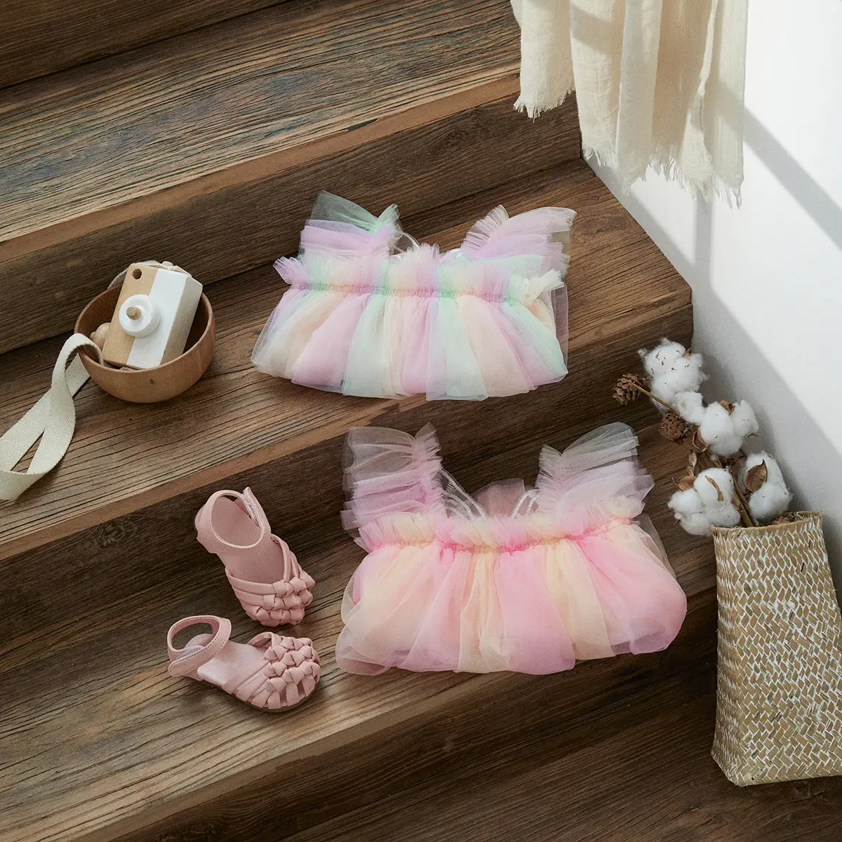ma&baby 3-24M Baby Girl Romper Newborn Infant Toddler Tulle Jumpsuit Princess Butterfly Wings Summer Clothes Sunsuit Playsuit