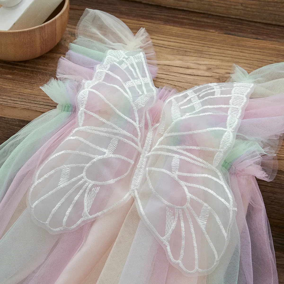 ma&baby 3-24M Baby Girl Romper Newborn Infant Toddler Tulle Jumpsuit Princess Butterfly Wings Summer Clothes Sunsuit Playsuit