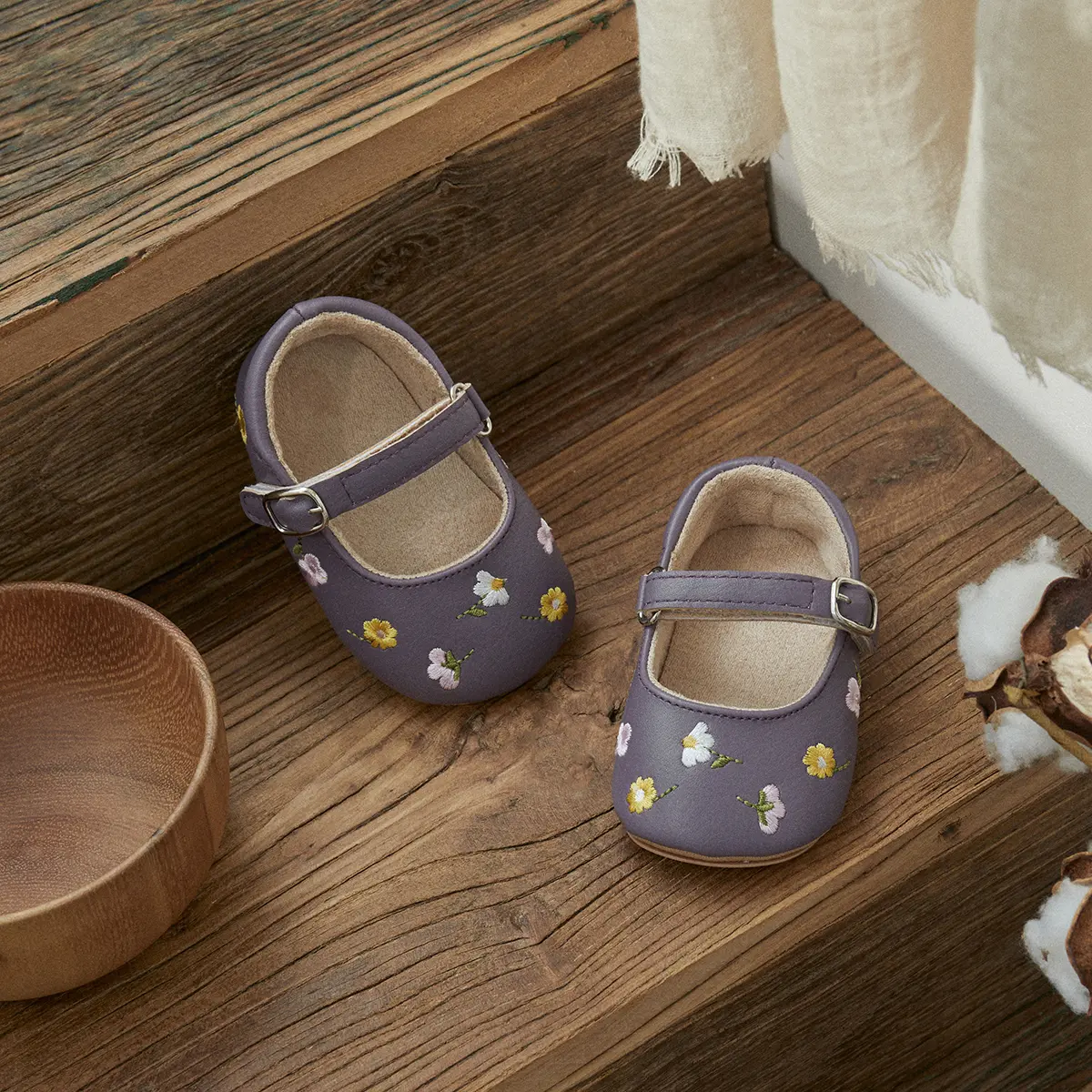 ma&baby 0-18M Baby Girl Shoes Newborn Infant Toddler First Walkers Floral Embroidery Shoes