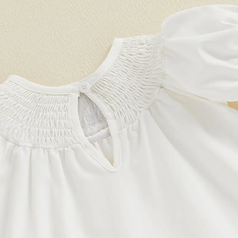 Kids Girls Summer Dress Letter Embroidery Round Neck Short Sleeve Dress for Toddler Cute Clothes