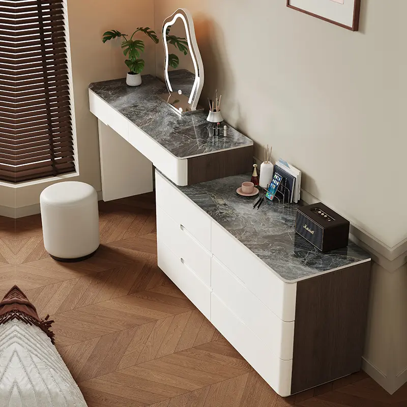 Modern Organizer Storage Vanity Table Drawers Girls Women Nordic Luxury Dressers Bedroom Makeup Tocador Maquillaje Furniture