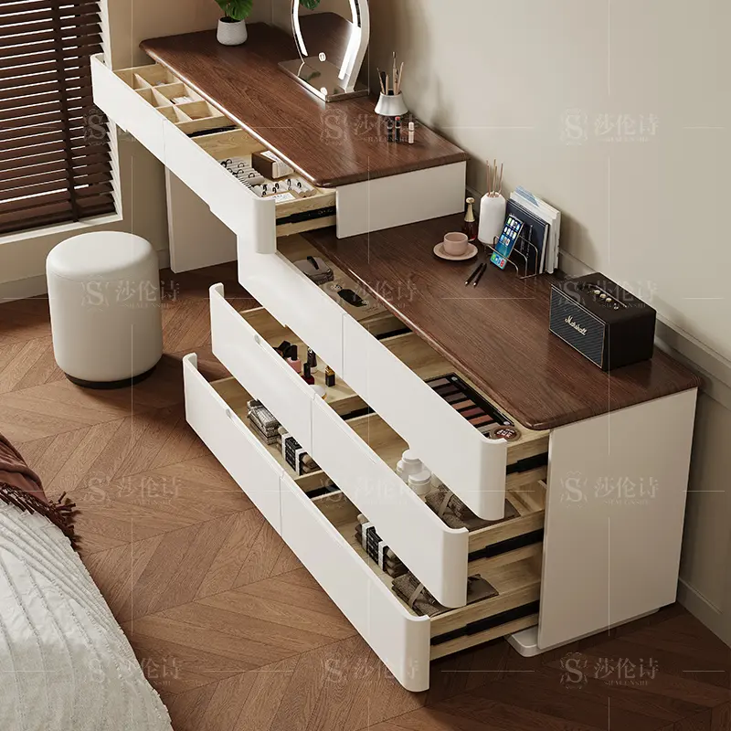 Modern Organizer Storage Vanity Table Drawers Girls Women Nordic Luxury Dressers Bedroom Makeup Tocador Maquillaje Furniture