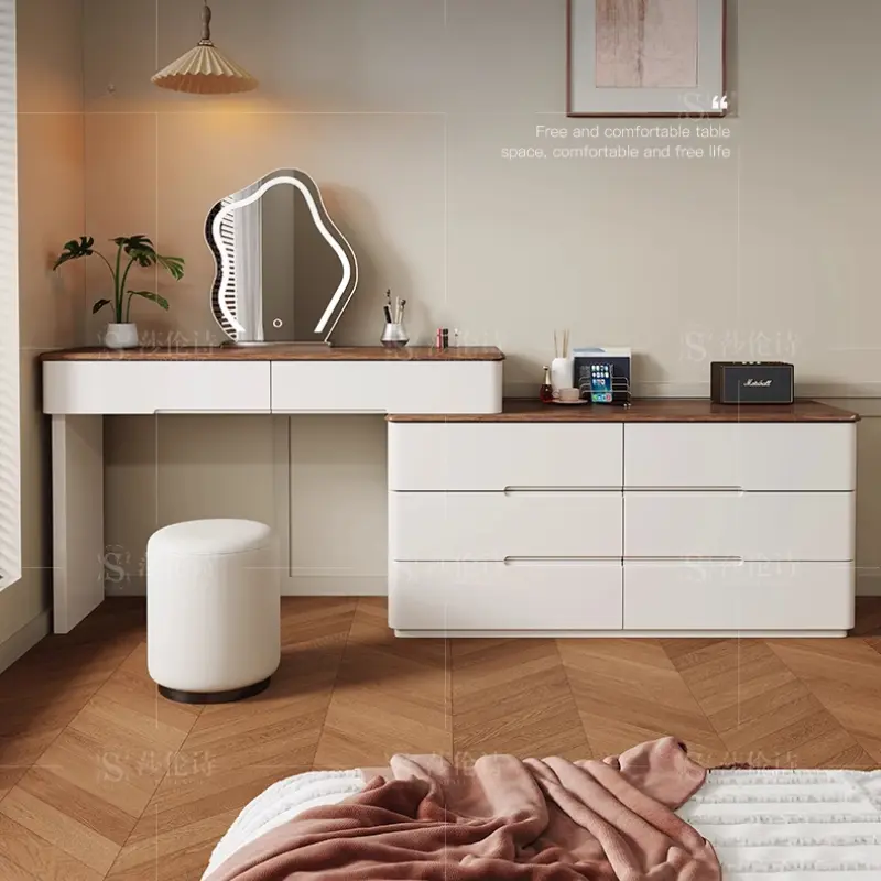 Modern Organizer Storage Vanity Table Drawers Girls Women Nordic Luxury Dressers Bedroom Makeup Tocador Maquillaje Furniture