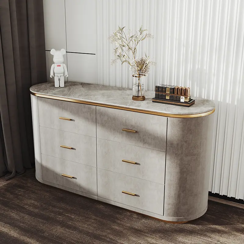Luxury Organizer Corner Dresser Vanity Makeup Women Modern Drawer Dressers Mirrors Storage Coiffeuse Chambre Home Furniture