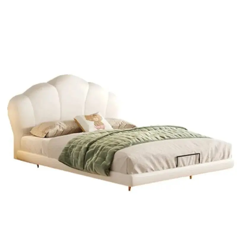 Design Soft Modern Bed Luxury Loft Princess White Loft Children Beds Boys Girls Lit De Chambre A Coucher Bedroom Furniture