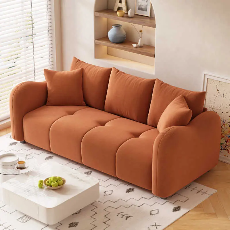 Designer Modern Living Room Sofas Minimalist Nordic Cloud Lazy Sofa Lounge Floor Divani Soggiorno Small Spaces Furniture