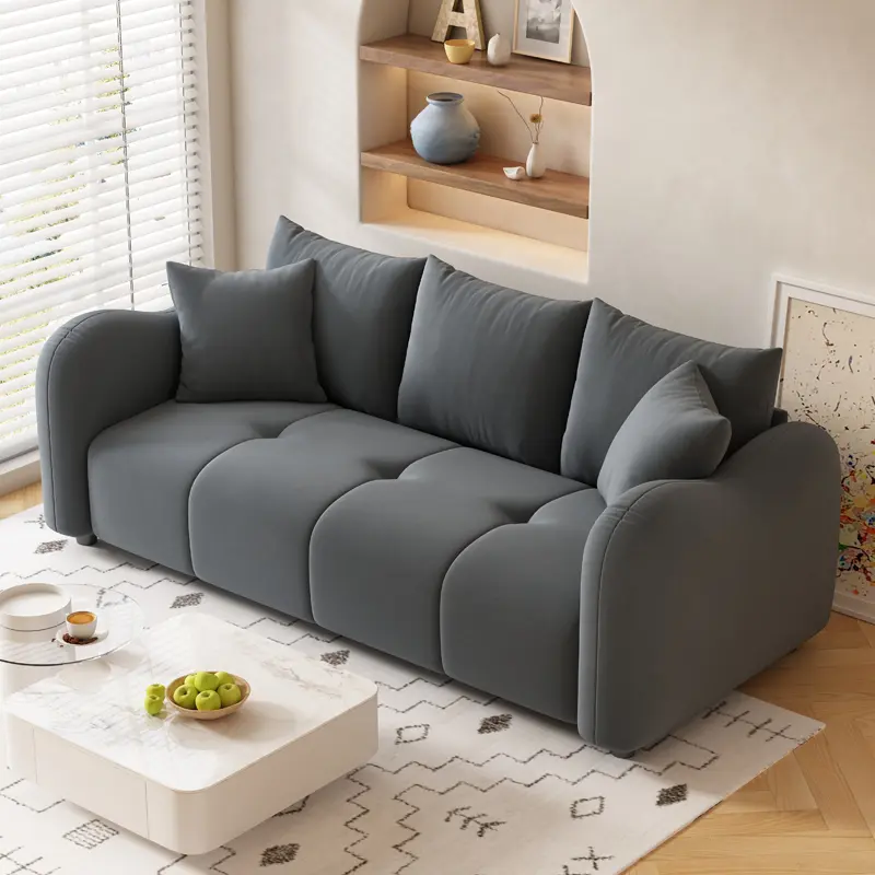 Designer Modern Living Room Sofas Minimalist Nordic Cloud Lazy Sofa Lounge Floor Divani Soggiorno Small Spaces Furniture
