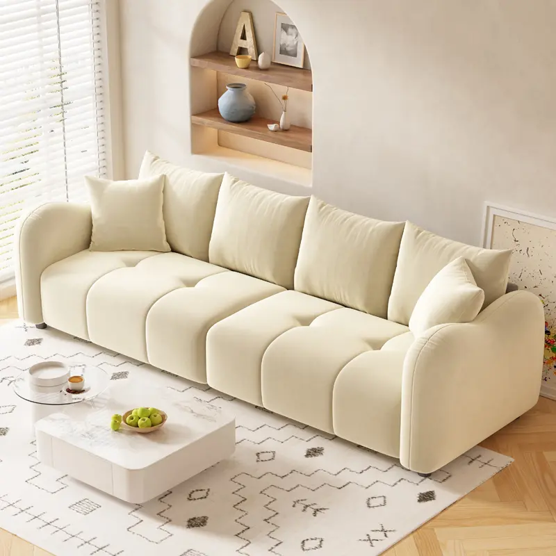 Designer Modern Living Room Sofas Minimalist Nordic Cloud Lazy Sofa Lounge Floor Divani Soggiorno Small Spaces Furniture