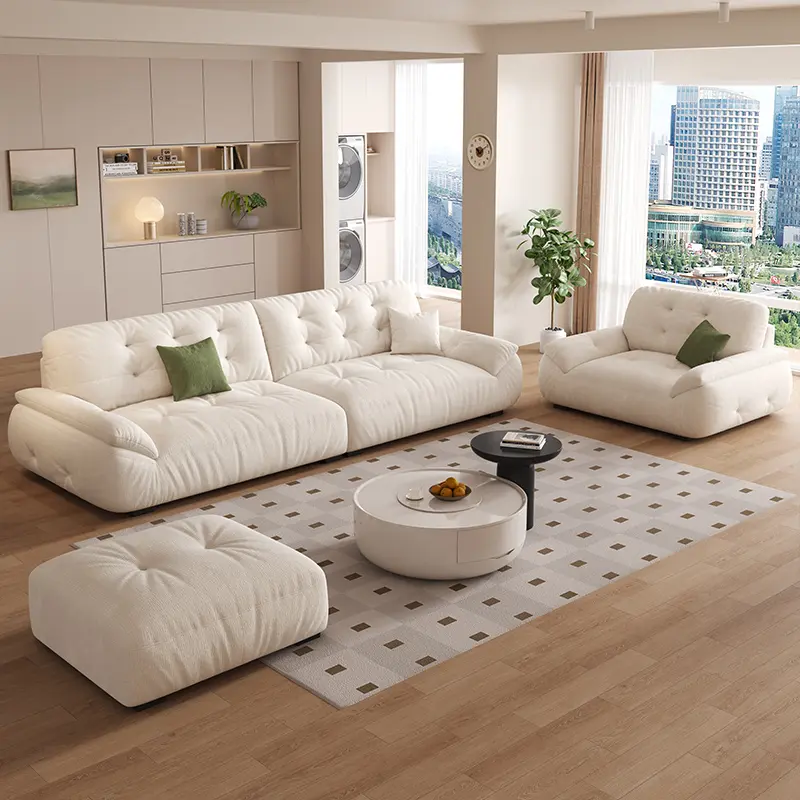Modern Minimalist Living Room Sofas Designer Nordic Floor Loveseat Sofa Lounge Fluffy Divani Soggiorno Nuovi Arrivati Furniture