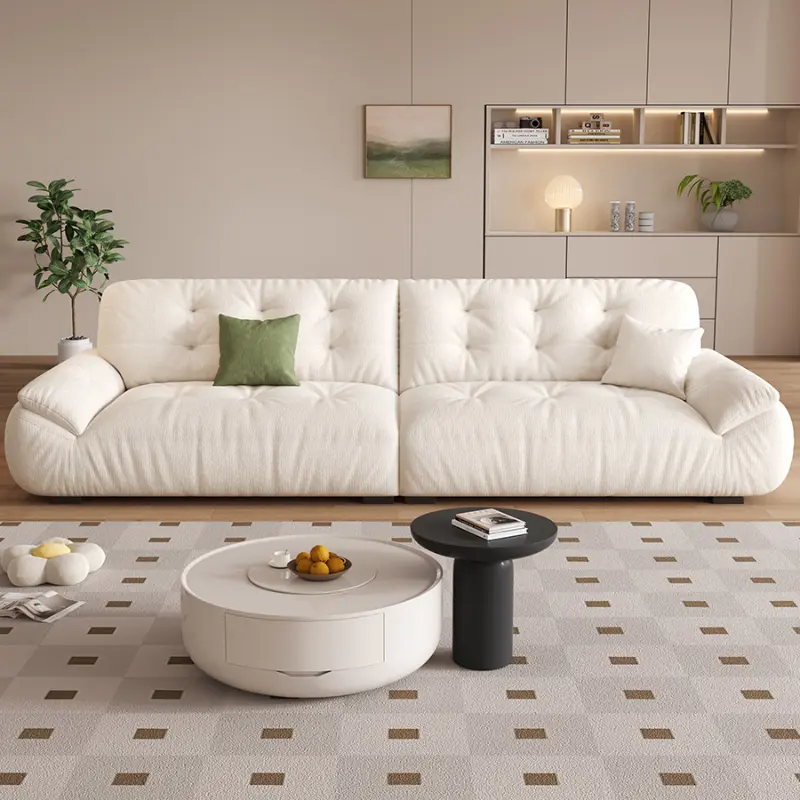 Modern Minimalist Living Room Sofas Designer Nordic Floor Loveseat Sofa Lounge Fluffy Divani Soggiorno Nuovi Arrivati Furniture