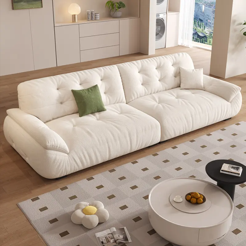 Modern Minimalist Living Room Sofas Designer Nordic Floor Loveseat Sofa Lounge Fluffy Divani Soggiorno Nuovi Arrivati Furniture