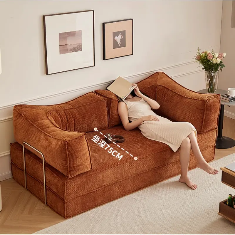 Nordic Designer Recliner Sofas Bed Sleep Living Room Floor Lounge Sofa Lazy Loveseat Divano Letto Pieghevole Home Furniture