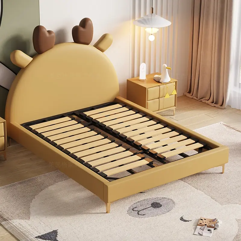 Princess Girls Modern Children Beds Luxury Loft Soft Boys Baby Children Beds Frame Mattress Cama Doble Bed Room Furnitures