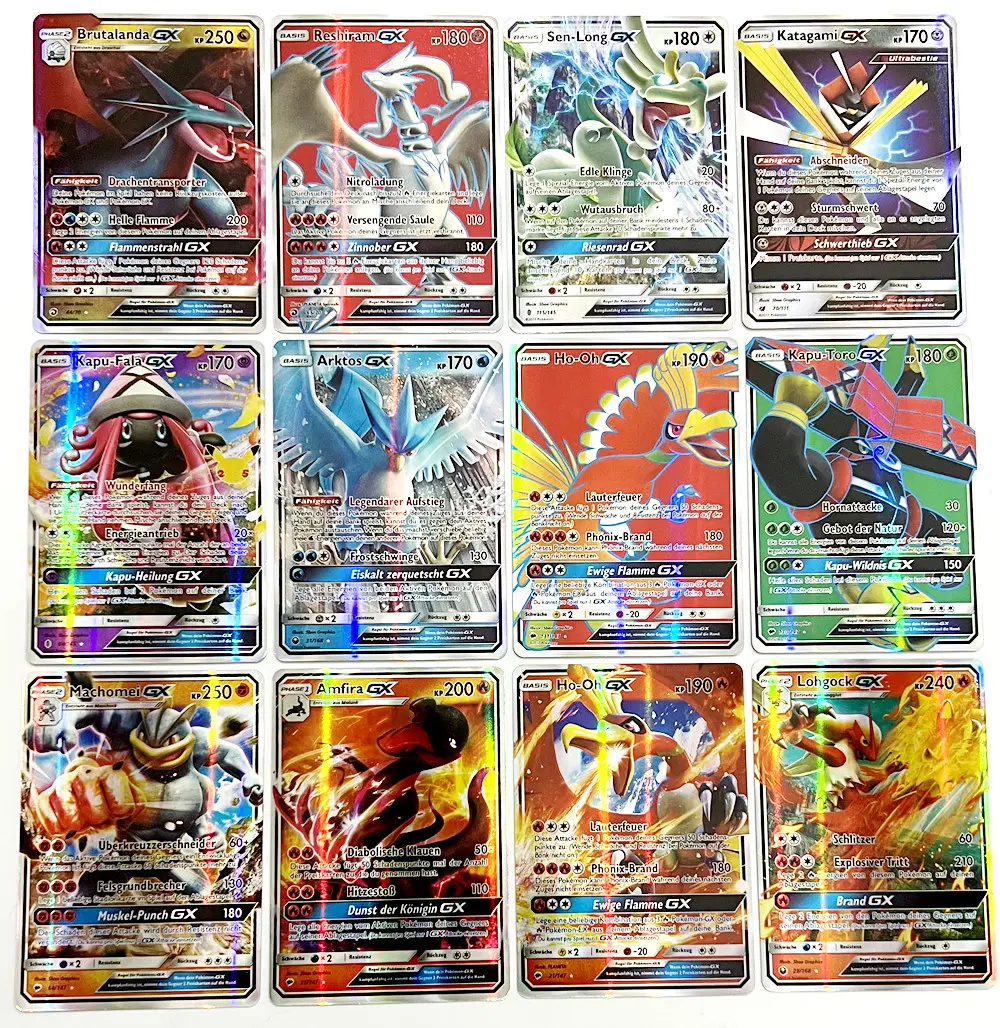 20Pcs Spanish French English German cards cartas pokemon francaise Spanish Card Featuring Gx V Max VMAX