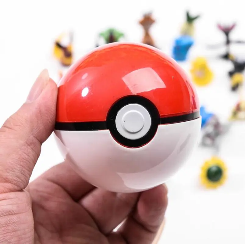 1Pcs Pokeball Action Figures PVC TAKARA TOMY Pokemons Model Toy PVC Cute Elf Ball Decoration Dolls For Kids Gift