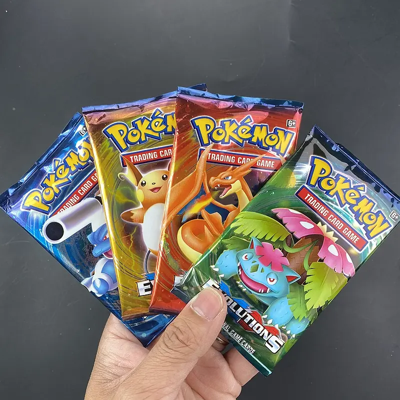 10/20pcs/bag English Pokemon Card TCG:Evolutions Booster Box Trading Game Collection Children Toys