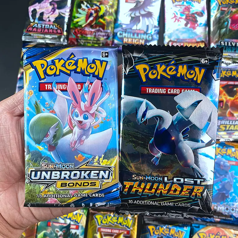 30Pcs/Set Pokemon Card Paldea Evolved Scarlet Violet Silver Tempest English Booster Battle Transaction Card Exquisite Gift