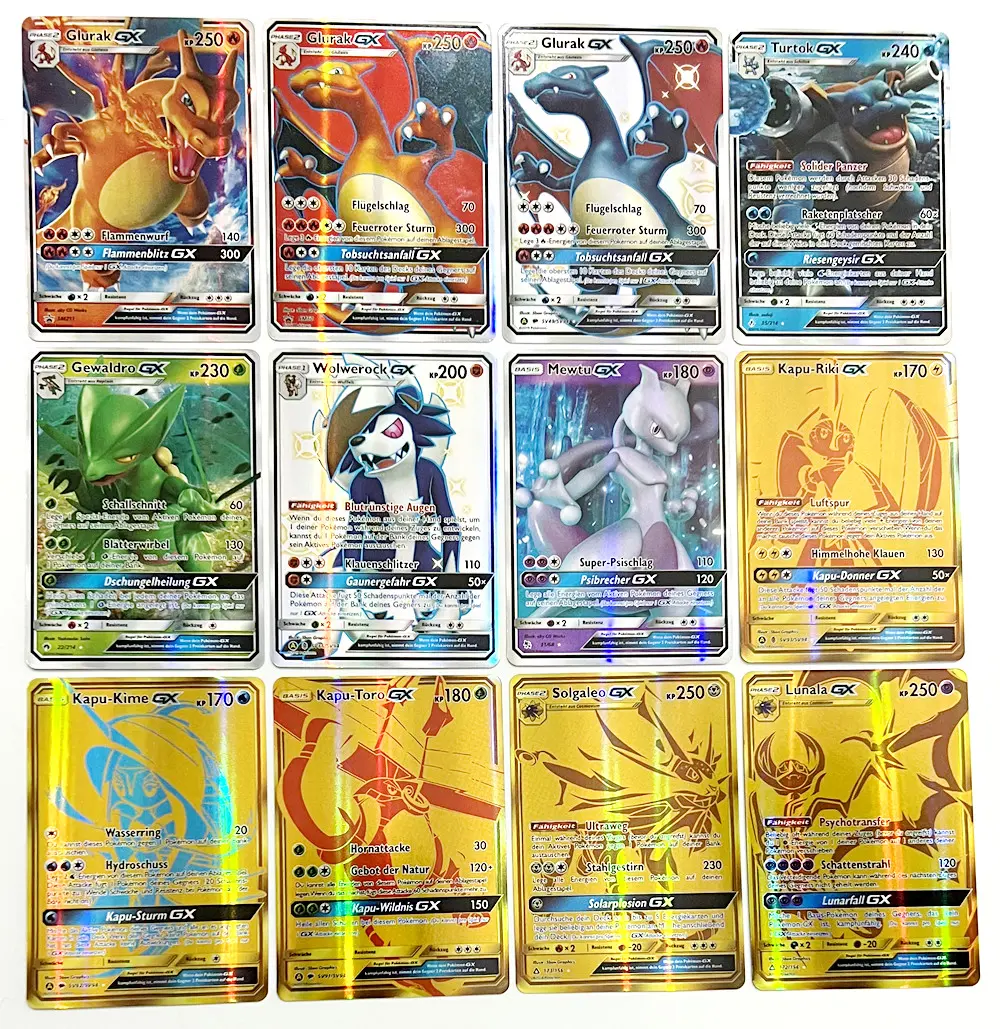 20Pcs Spanish French English German cards cartas pokemon francaise Spanish Card Featuring Gx V Max VMAX