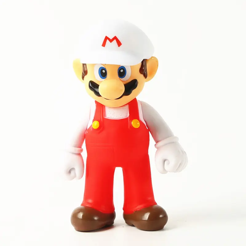 Super Mario Luigi Peach Bowser Yoshi Wario Action Figure Anime Model Toys Cartoon Doll Birthday Gift for Children Kids