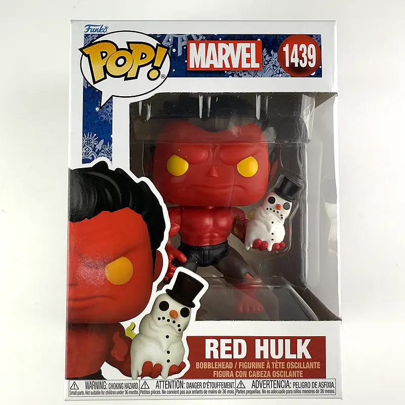 Original Movies Marvel RED HULK #1439 HULK Vinyl Action Figures Toys Christmas Gifts for Children Collection