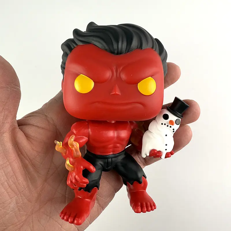 Original Movies Marvel RED HULK #1439 HULK Vinyl Action Figures Toys Christmas Gifts for Children Collection