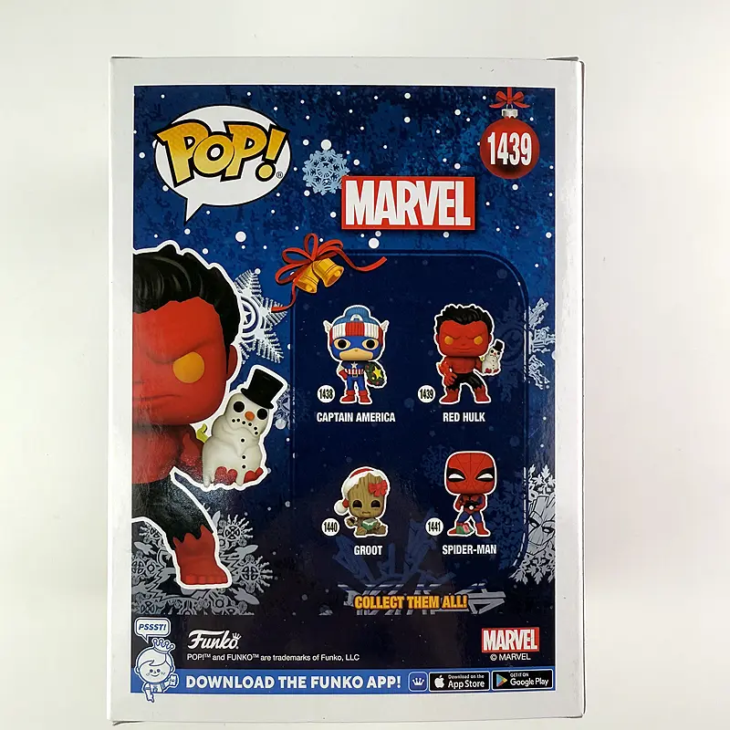 Original Movies Marvel RED HULK #1439 HULK Vinyl Action Figures Toys Christmas Gifts for Children Collection