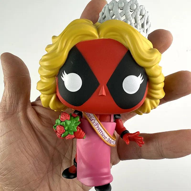 Original Marvel Movies Deadpool (Beauty Pageant) Deadpool #1340 Vinly Action Figures Toys Collectible Dolls Gifts for Kids