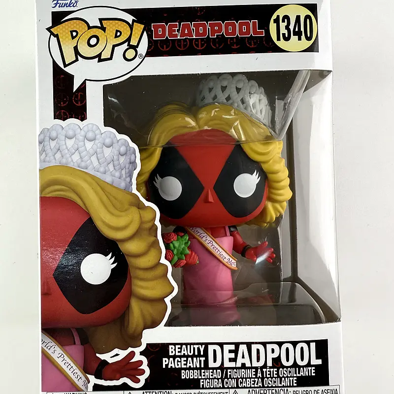 Original Marvel Movies Deadpool (Beauty Pageant) Deadpool #1340 Vinly Action Figures Toys Collectible Dolls Gifts for Kids